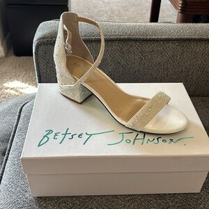 Betsey Johnson Pearl White Shoes